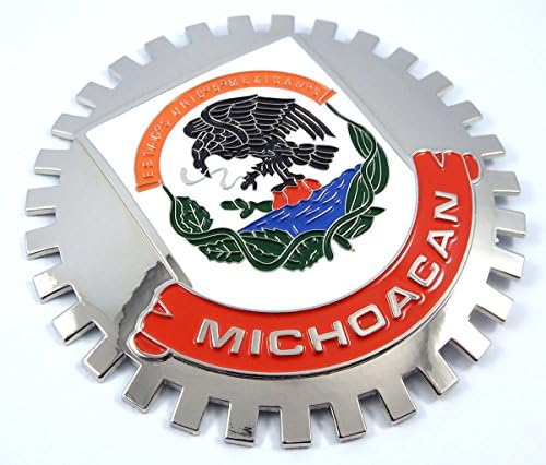 Michoacan México Grille Distintivo para Grill de caminhão de carro Mount Mexican Flag