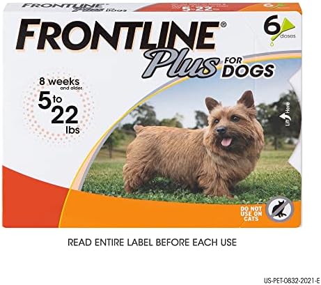Frontline Plus For Dogs Small Dog Flea and Tick Treation, 6 doses