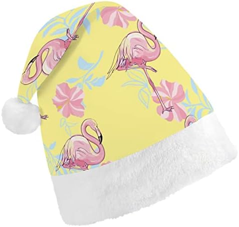Padrão Flamingo Chapéu de Natal Engraçado Papai Noel Chapé