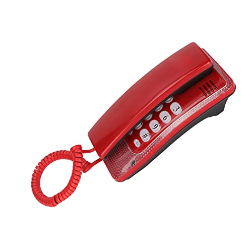Telefone de parede KXT438 Função de pausa Função Função rápida Função FUNCIONAL HOTEN LINHELO PARA ESCOLA VERMELHO