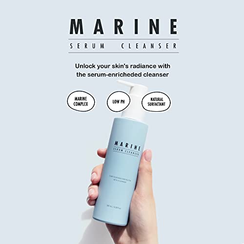 Cleanser de soro marinho - Limpador leve com baixo pH com complexo marinho Complexo suave para a pele sensível e irritada 6.08