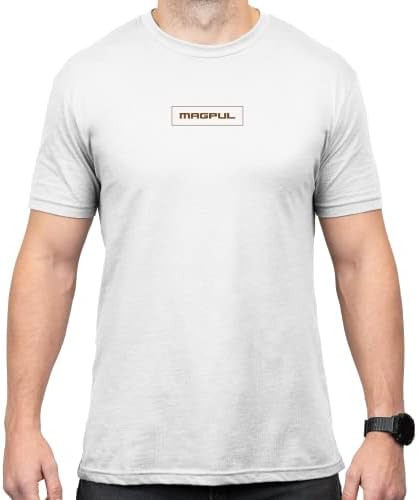 Camiseta de manga curta para homens da tripulação de algodão Magpul para homens