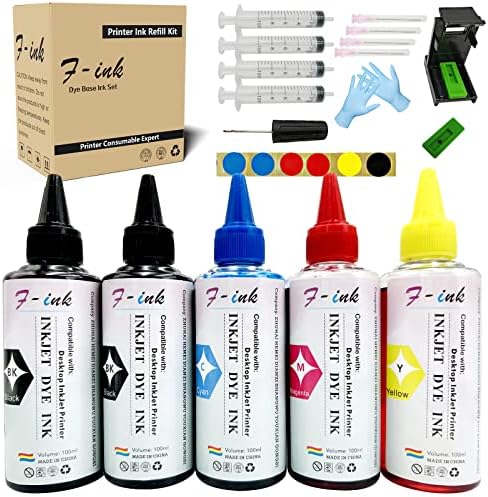 F-tinta 5 Kits de tinta e reabastecimento compatíveis para cartuchos de tinta Canon 275 276 260 261 245 246 PG-275XL CL 276XL PG-260XL