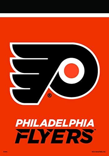 Philadelphia Flyers Bandeira do jardim Hóquei licenciado 12,5 x 18