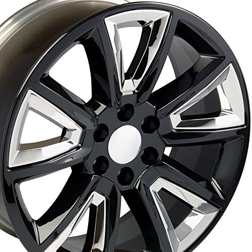 OE Wheels LLC CV73-20085-6550-24B-IC Black Wheel Pintado