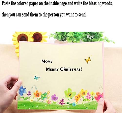 Qiaoniuniu card kits DIY Kits de cartões de felicitações artesanais para crianças, cartões de natal e envelopes correspondentes
