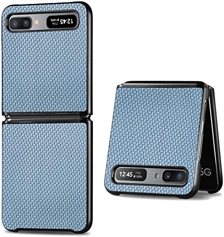 Galaxy Z Flip/Galaxy Z Flip 5G 2020 Caixa, Caixa de telefone protetora à prova de choque de fibra de carbono Pnatee projetada
