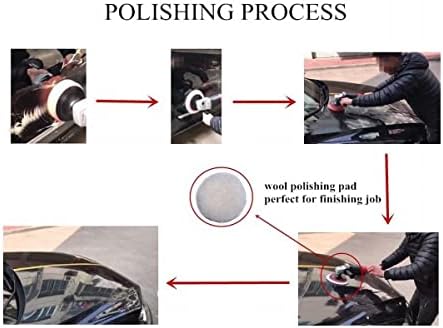 Gracefur Lambs Lã Polishing Backing Pad Hook and Loop Soft Cutting Pad 3 /4/5 /6/7 Polhero disponível para carro automático
