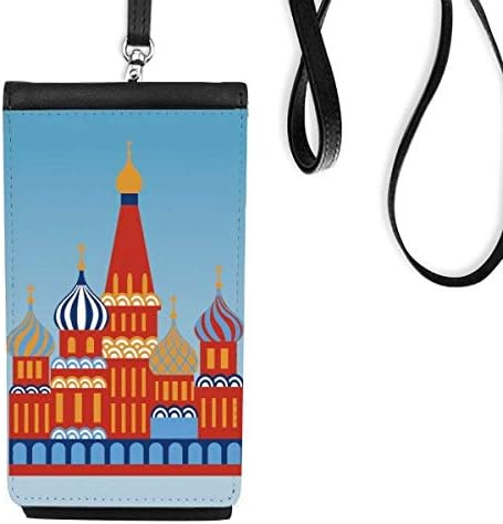 Símbolo nacional da Rússia Kremlin Pattern Phone Phone Golset Bolsa Mobile Bolsa preta bolso preto