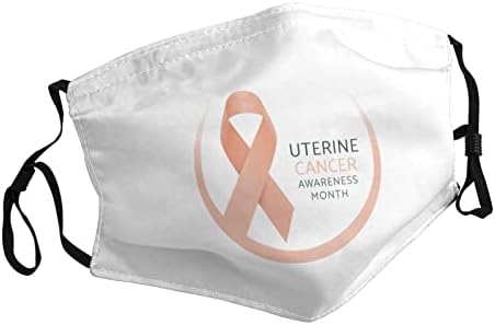 Consciência do câncer uterino Washable_Mask unissex face bandana para adultos reutilizáveis ​​bocais de cobertura de poeira