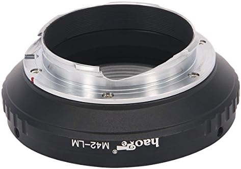 Adaptador de montagem de lentes HAOGE para lente de montagem de parafuso M42 de 42 mm para a câmera de montagem Leica M LM, como