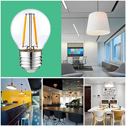 XIANFEI G45 lâmpada Edison LED, lâmpadas LED 2W 85-265V, lâmpadas LED, Base E27 500lm Filamento Bulb