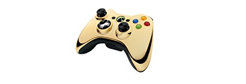 Controlador sem fio Xbox 360 - Chrome de ouro