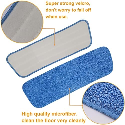 LOSYHU 10 PACO Microfiber Spray MOP Cabeças de substituição para esfregões úmidos/secos, almofadas de esfregar de microfibra