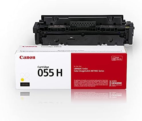 Toner genuíno da Canon, cartucho 055 Magenta, alta capacidade de 1 pacote e toner genuíno, cartucho 055 Black & Canon Toner genuíno,