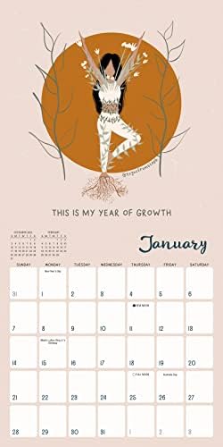 Cresça com o Flow 2024 Mini Calendar: Um ano de Celebrando Balance & Self Love, 7 X 7
