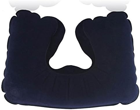 Hiibaby® 3 in1 Travel Neck travesseiro inflável máscara de olho de almofada 2 plugue de orelha de ouvido viagem confortável