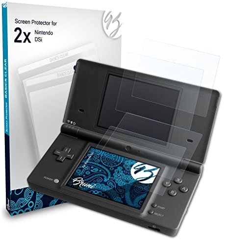 Protetor de tela Bruni compatível com o filme de protetor Nintendo DSI, filme de proteção cristalina