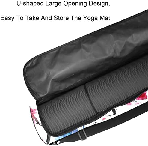 Plum Blossom Painting Yoga Mat Carrier Bag com pulseira de ombro de ioga bolsa de ginástica bolsa de praia