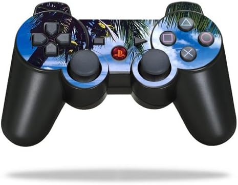 Decalque de pele de vinil protetora compatível com a pele com Sony PlayStation 3 PS3 Controller Wrap Skins Bum de praia
