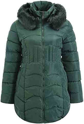 Prdecexlu de manga longa elegante jaqueta extra longa adolescente garotas de inverno jaqueta de inverno confortável com capuz