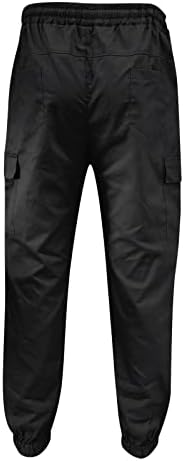 Iron Co calças retas de pernas retas de toda a estação Fit Casual Casual All Solid Color Zipper Pocket Pocket Trouser