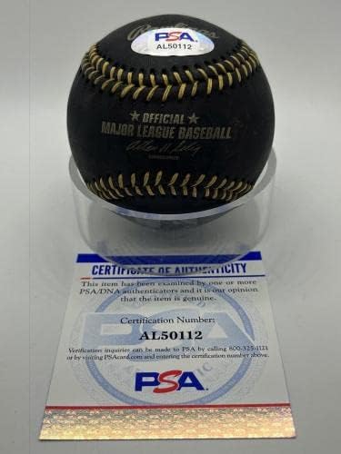 Pete Rose assinou autógrafo MLB Black & Gold Lace Baseball PSA DNA *12 - Bolalls autografados