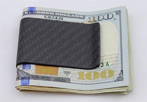 Clipe de dinheiro de fibra de carbono com o titular de cartões Office Office Products Cartão de crédito Cartão de crédito Carteira