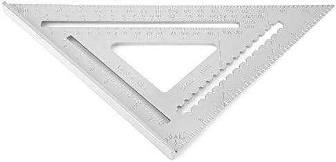 Ferramentas de layout de alumínio Diecast Triangle Carpenter de 12 polegadas para trabalhar madeira e carpintaria