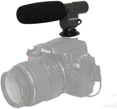 Microfone de espingarda do condensador de vídeo Polaroid Pro para o Canon Vixia HF M400, M40, M41, M52, M500, M32,