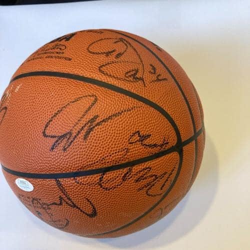 2004-05 Team do Chicago Bulls assinou o basquete da NBA Scottie Pippen JSA Coa - Basquete autografado