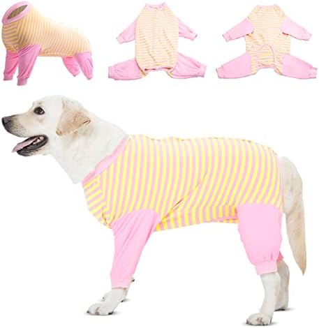 LOVINPET RECUPERAÇÃO DO TEMPO SUSTULY-Camisa de recuperação cirúrgica protetora de cor de cobertura completa do cachorro para