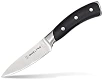 Faca de paring dura viva, faca de cozinha de cozinheiro profissional de 3,5 polegadas, faca de aço inoxidável alemão