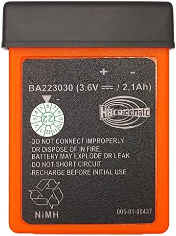 Zivases 2100mAh BA223030 3,6V 2.1AH Bateria recarregável para controle remoto do Crane HBC