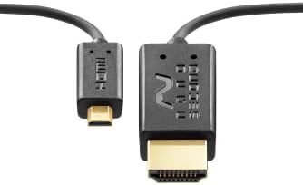 Nanossegundo Extreme Slim 2.6 'Micro HDMI Cabo - o cabo HDMI mais fino e flexível do mundo. A alta velocidade suporta 1080p,
