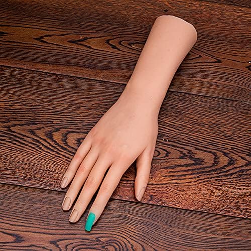 Prática de tatuagem de silicone Hand Modelo de pele Fake Modelo Prática Mão para unhas de acrílico Mannequim de mão