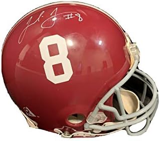 Julio Jones assinou o capacete do Alabama Crimson Tide Pro Line em tamanho real JSA - Capacetes da faculdade autografados