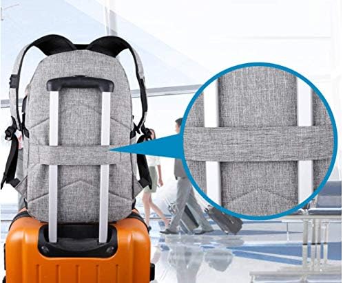 Backpack de laptop Zumzup Mochila de viagem resistente à água com porta de carregamento USB e bloqueio de 15,6 polegadas Backpack