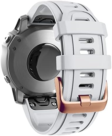 Pulseira de release rápida Murve pulseira de silicone para Garmin Fenix ​​5s 5x 5plus 6s 6x 6 Pro rosa de ouro rosa pulseira de pulseira