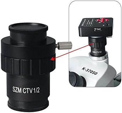 Equipamento de microscópio de laboratório Fierrg 1/2 1/3 1x Adaptador de câmera de microscópio CTV CTV C-MONTAPELA LEN