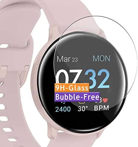 Protetor de tela de vidro temperado de 3 pacote VAXSON, compatível com ITOUCH Sport 3 Smart Watch SmartWatch 9H Protetores de