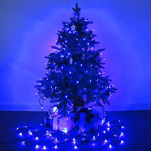 Joomer Blue Led Christmas Lights Outdoor, 66ft 200 LED Mini String luz