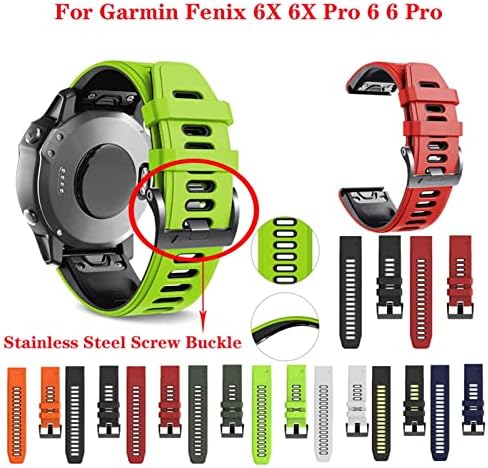 GXFCUK Silicone Quickfit WatchBand Strap for Garmin Fenix ​​7x Fenix ​​7 Fenix ​​7s Assista a EasyFit Wrist Band 20 26 22mm