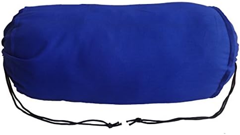 Açafrão travesseiro de travesseiro de travesseiro decorativo tampa de travesseiro redondo 9 diâmetro x 32 tampa removível azul longa