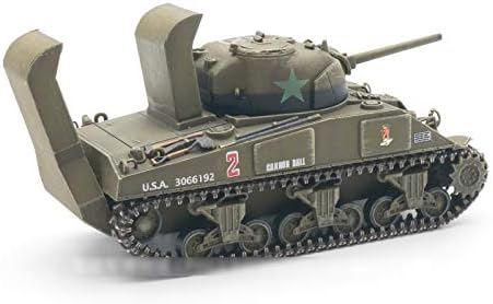 WWII U.S. Sherman M4 Tank com Kit Deep Wading Normandy 1944 Edição limitada 1/72 Tanque de modelo acabado
