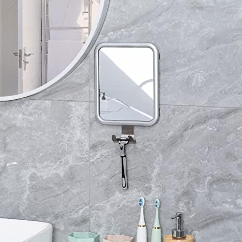 Ettori Shower Mirror Fogless e 12 polegadas Squeegee de chuveiro para portas de vidro