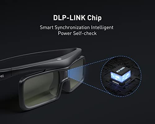 Dangbei dlp 3d óculos recarregáveis ​​de obturador ativo para todos os projetores 3D DLP-link