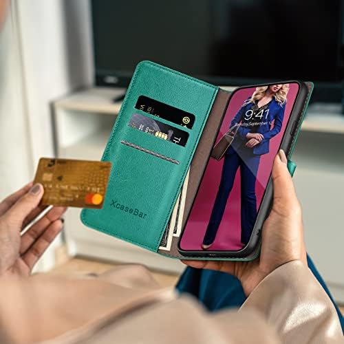 XCaseBar para Samsung Galaxy A23 5G Caixa de carteira com 【Bloqueio de RFID】 Titular do cartão de crédito Flip Folio Livro de couro