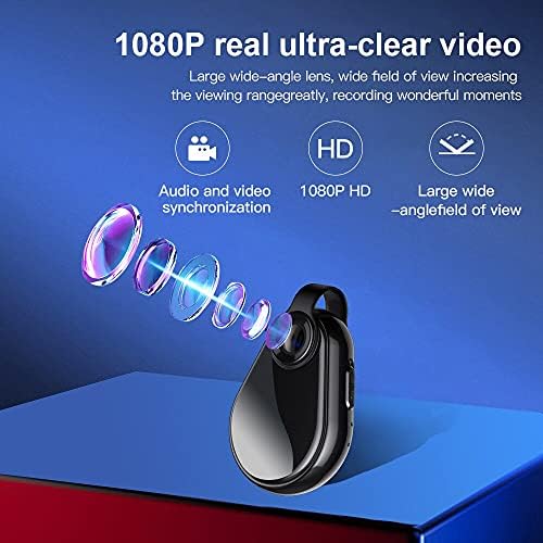Mini Light HD 1080p Câmera vestível Video Video Voice Cam Cam Sport Clip Design Micro Camercorder