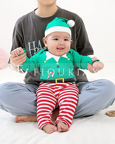 Recém -nascidos meninos meninas Papai Noel Roupas de Natal Infantil 3pcs Roupas de roupas de Natal para XMAX